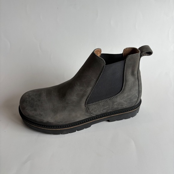 Birkenstock SINGLE LEFT Chelsea Boot 41 Gray Leather Water Repellent Amputee - Picture 1 of 10